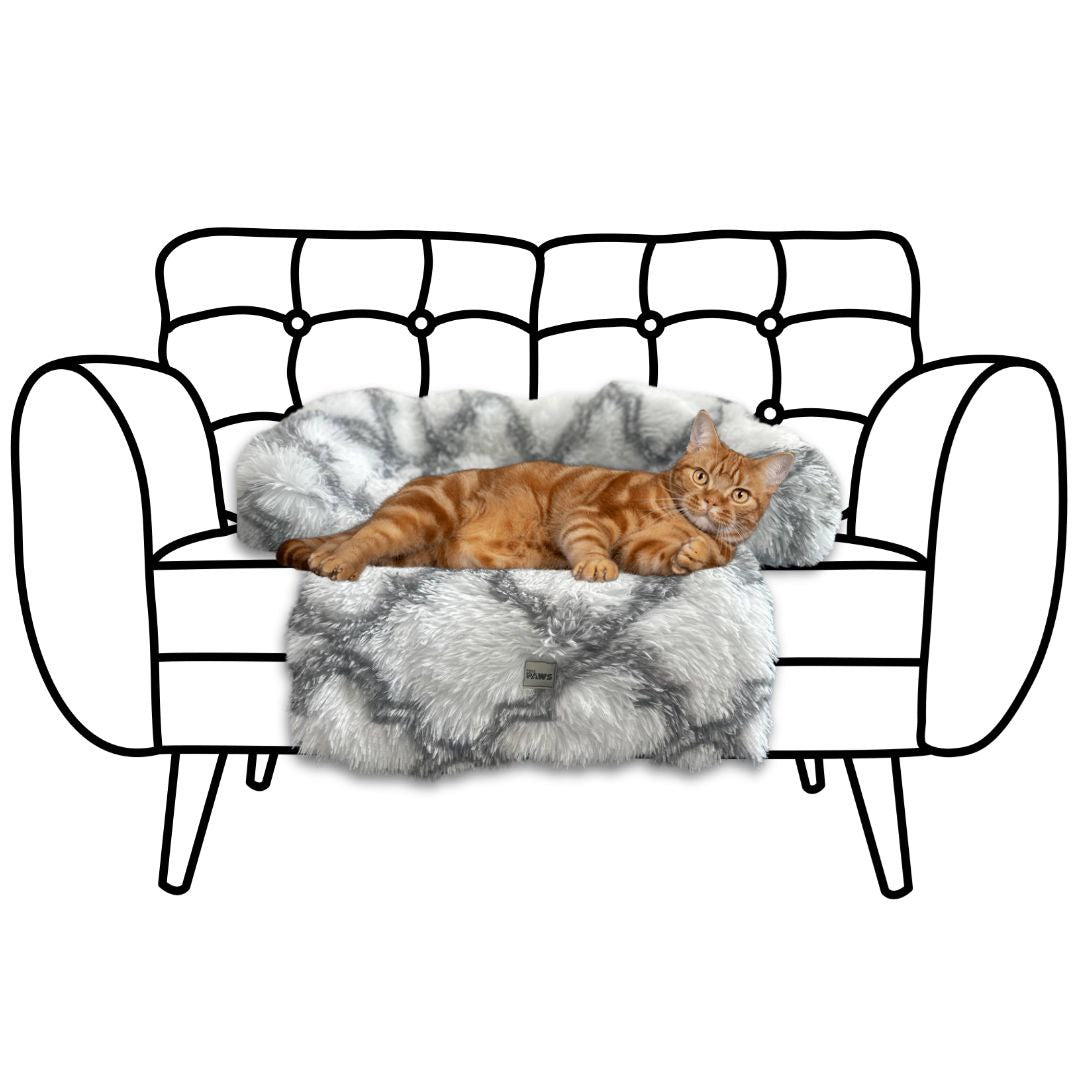 Plush Pet Bed - Light Grey