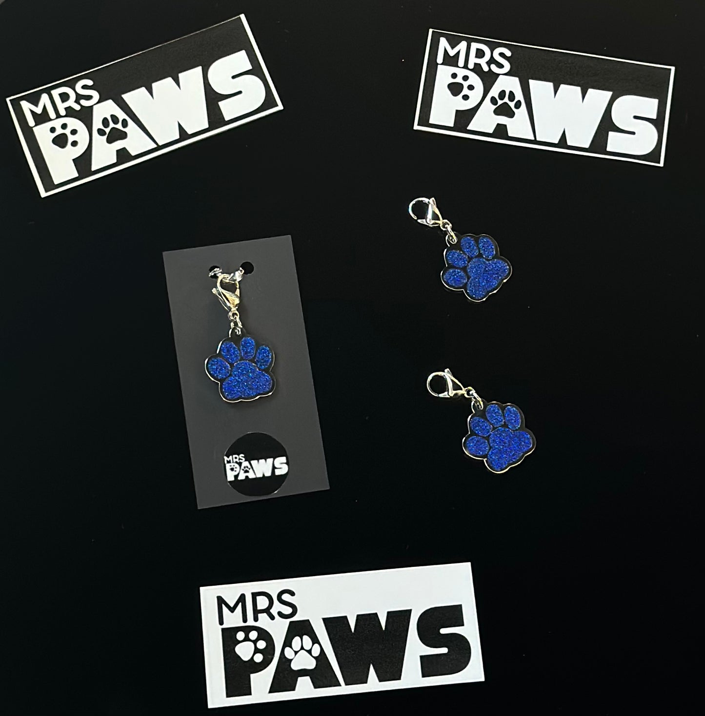 Blue Paw Tag